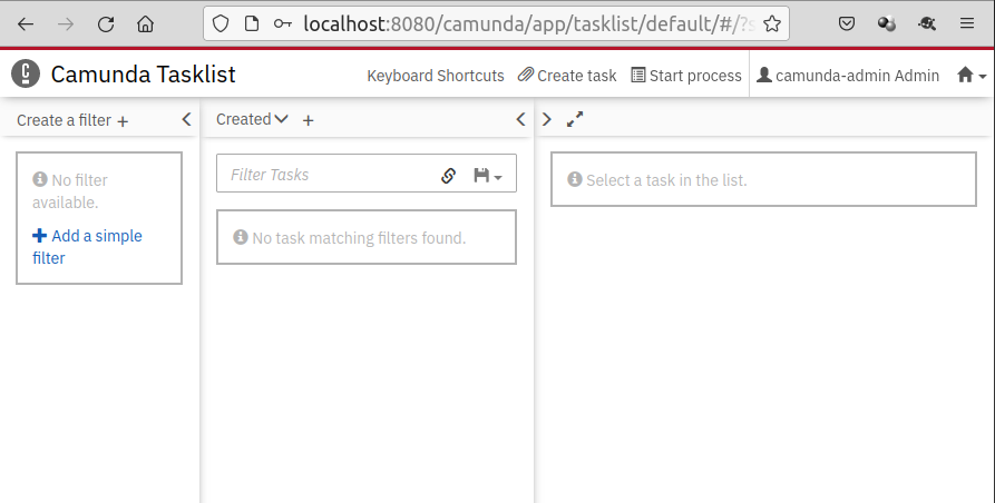 Camunda Tasklist