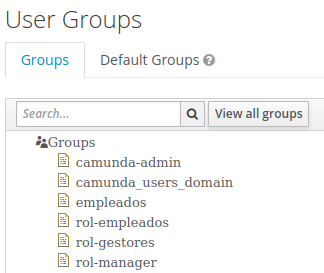 User groups