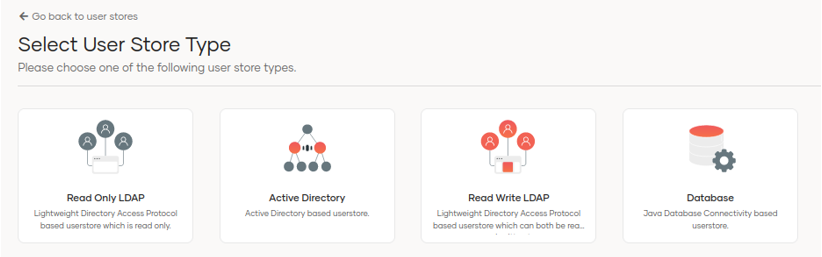 Select User store type