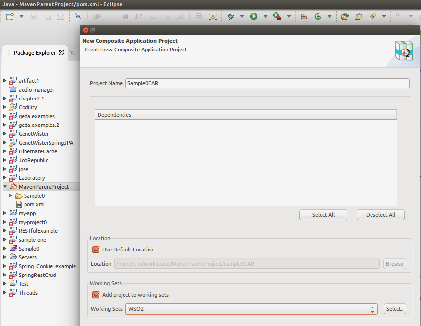 project confing