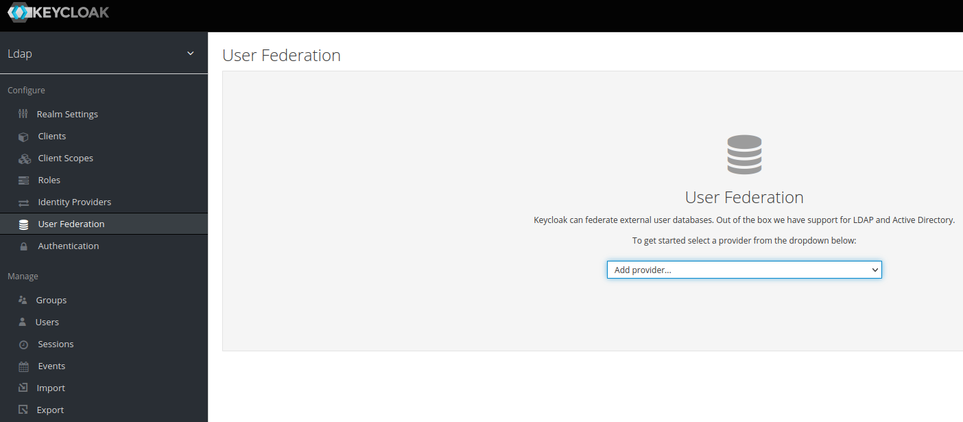 User Federation
