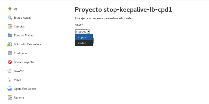 Activar/Desactivar Keepalived 